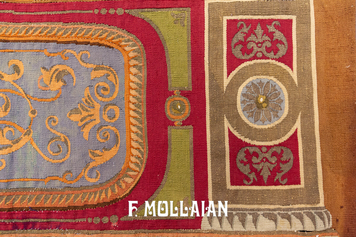 Aubusson Rug Flat-weave n°:387091